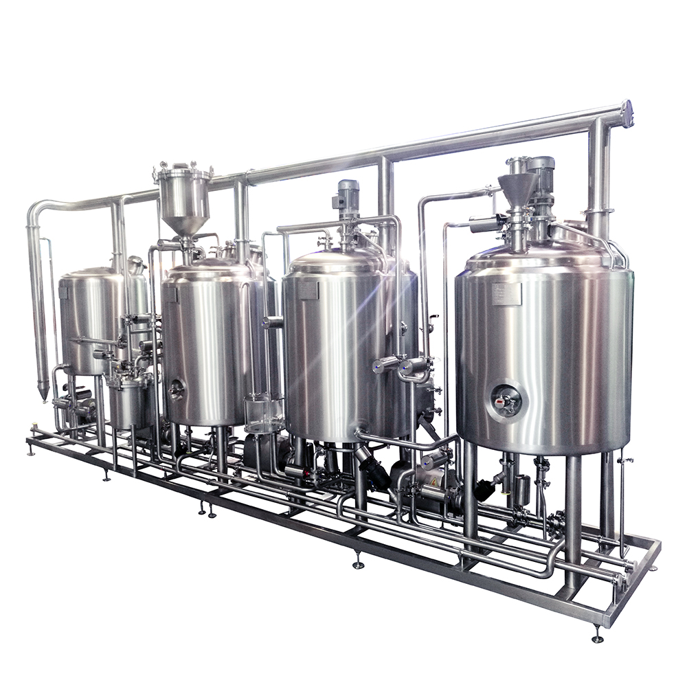WEMAC 1000L 4 vessels beer brewing system brewery equipment made of stainless steel widely used in hotel